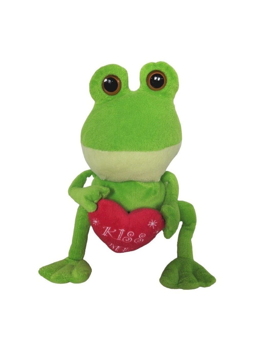 Animal Adventure Green Frog Stuffed Animal 9.5 Inch